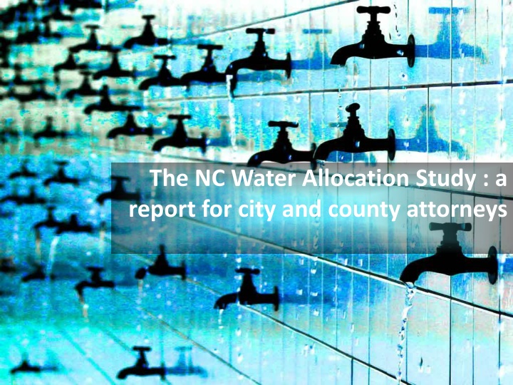 the nc water allocation study a report for city n.w