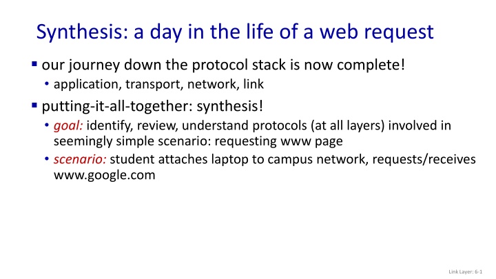 synthesis a day in the life of a web request n.w