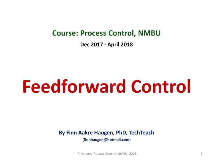 course process control nmbu n.w