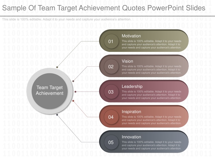 sample of team target achievement quotes n.w