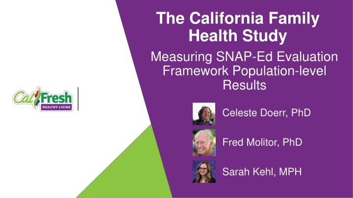 the california family health study measuring snap n.w