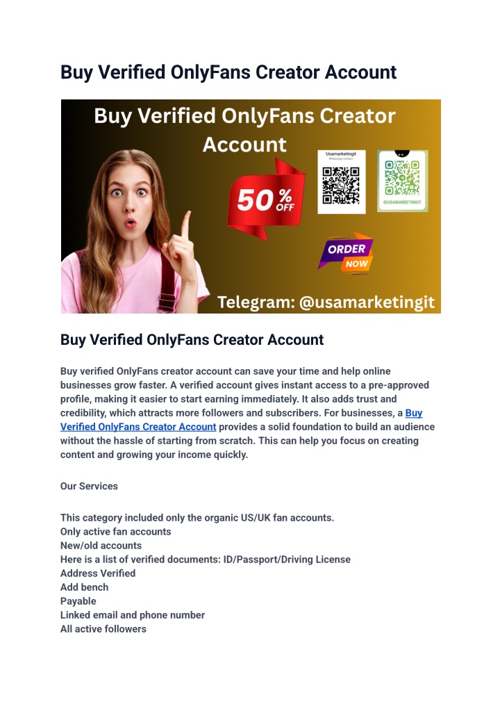 buy verified onlyfans creator account n.w