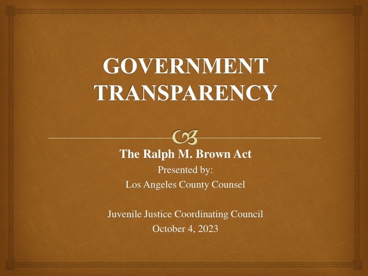 government transparency n.w