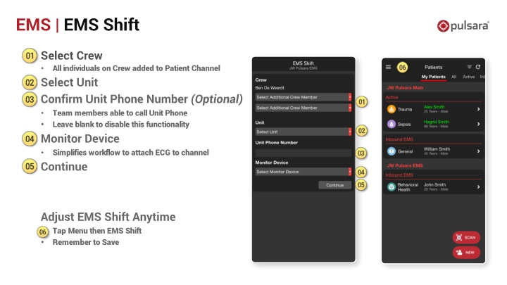 ems ems shift n.w