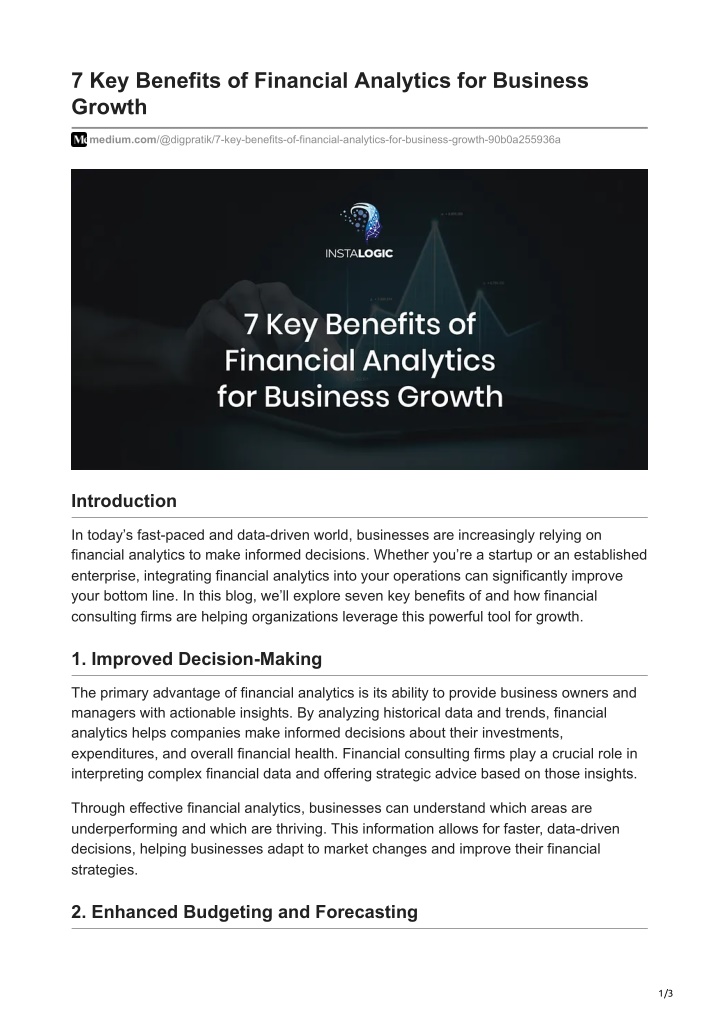 7 key benefits of financial analytics n.w