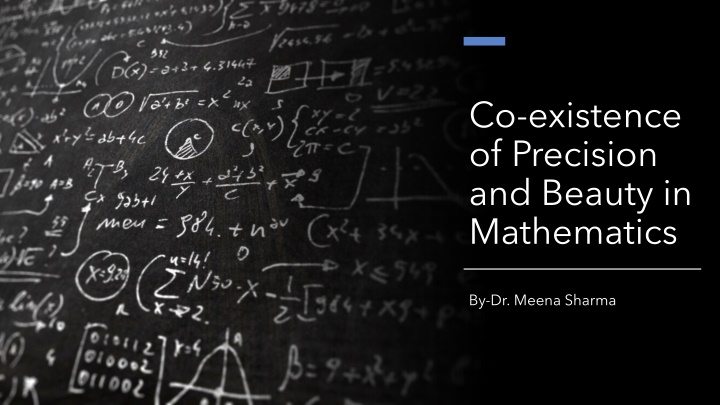 co existence of precision and beauty n.w