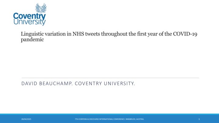 linguistic variation in nhs tweets throughout n.w
