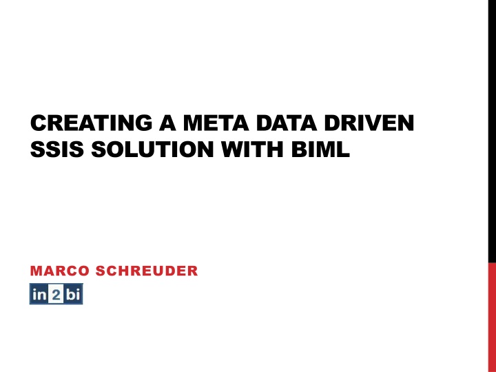 creating a meta data driven ssis solution with n.w