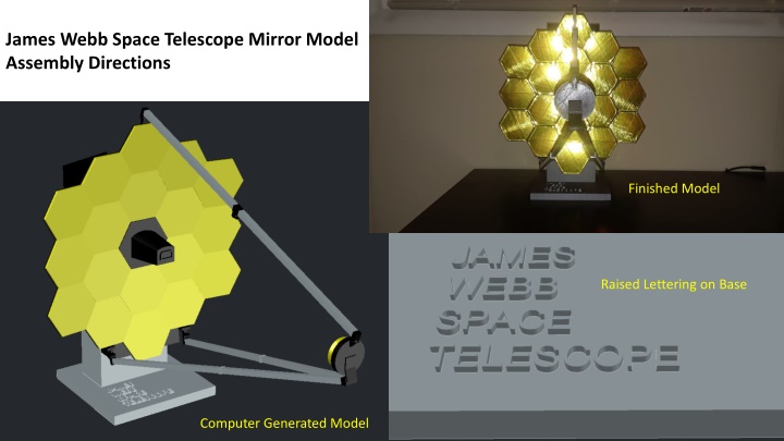 james webb space telescope mirror model assembly n.w