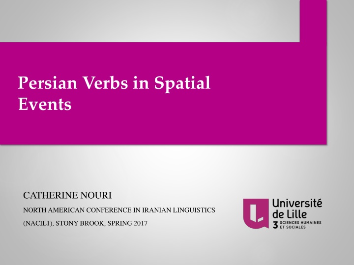 persian verbs in spatial events n.w