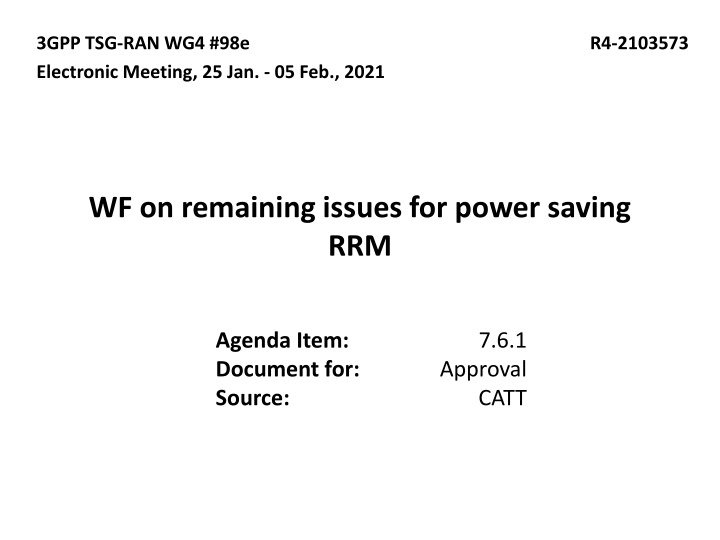 3gpp tsg ran wg4 98e electronic meeting n.w