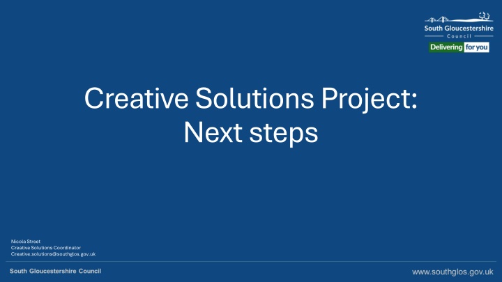 creative solutions project next steps n.w