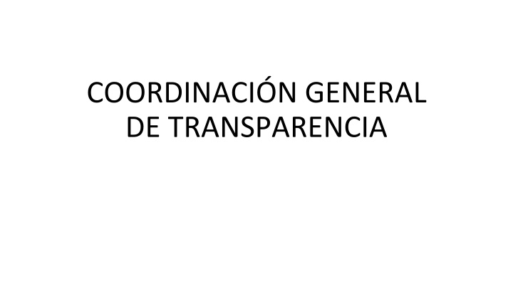 coordinaci n general de transparencia n.w