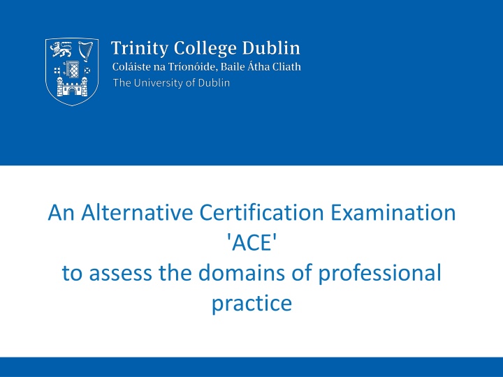 an alternative certification examination n.w