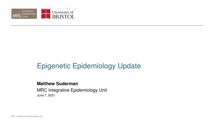epigenetic epidemiology update n.w