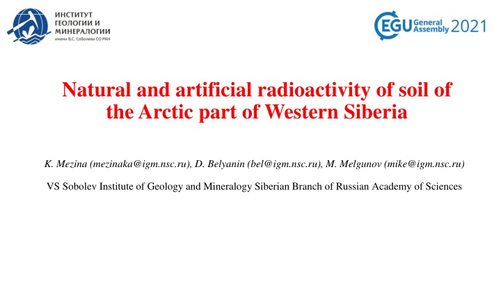 natural and artificial radioactivity of soil n.w