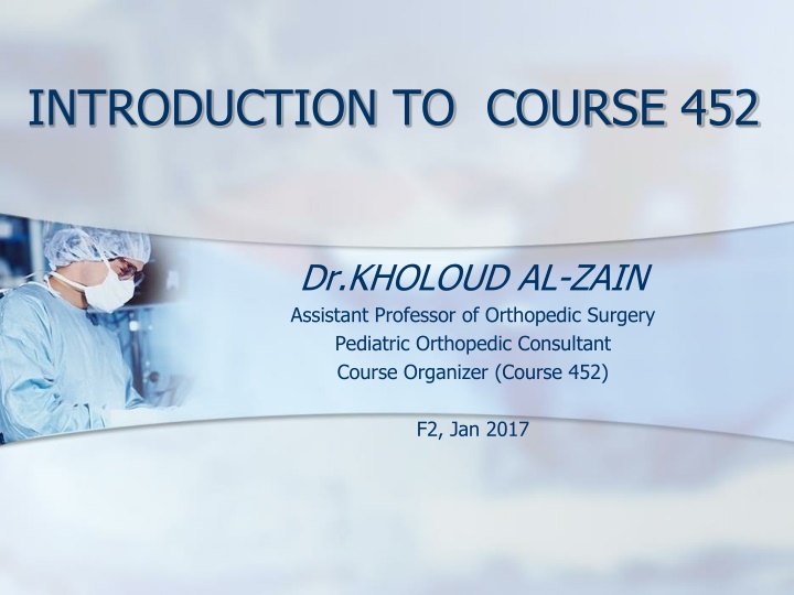 introduction to course 452 n.w