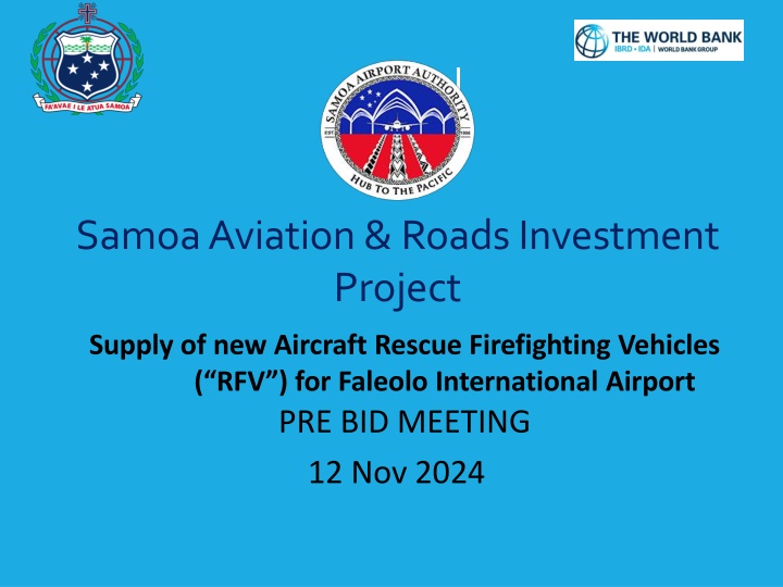 samoa aviation roads investment project n.w