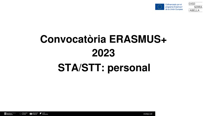 convocat ria erasmus 2023 sta stt personal n.w