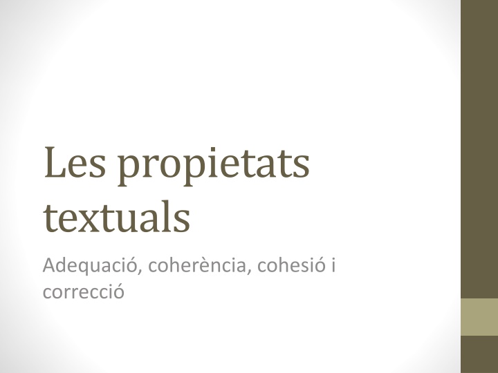 Textual Properties
