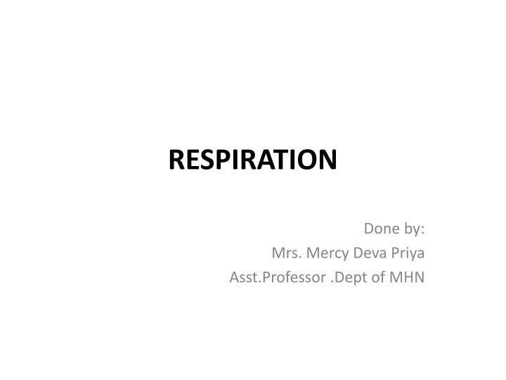 respiration n.w