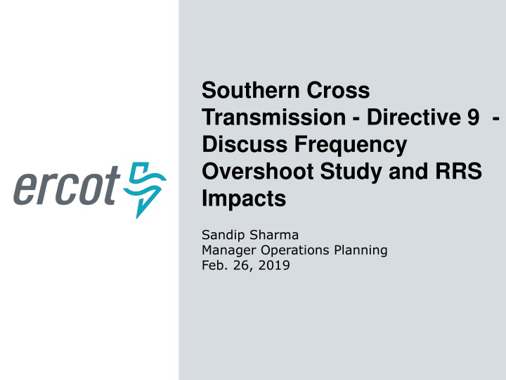 Frequency Overshoot Study & RRS Impacts Exploration