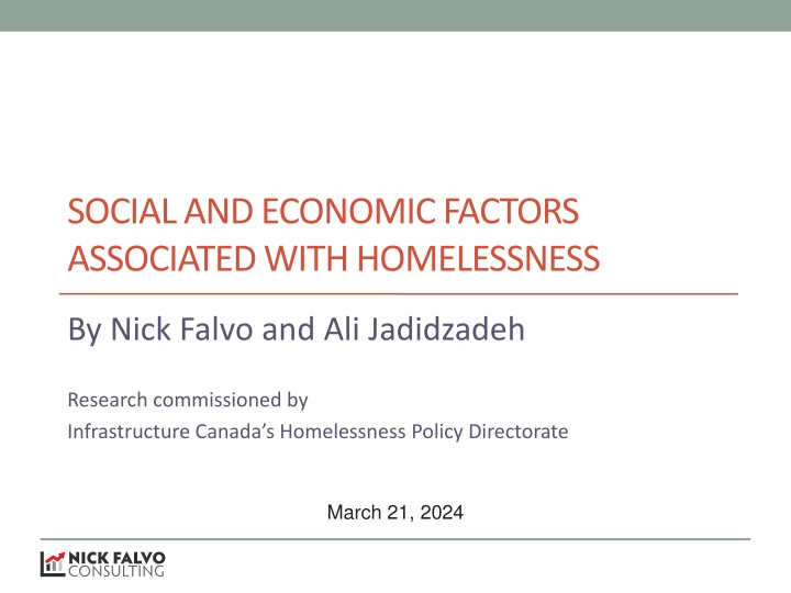 social and economic factors associated with n.w
