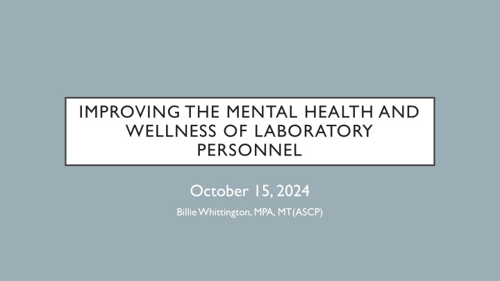 improving the mental health and wellness n.w