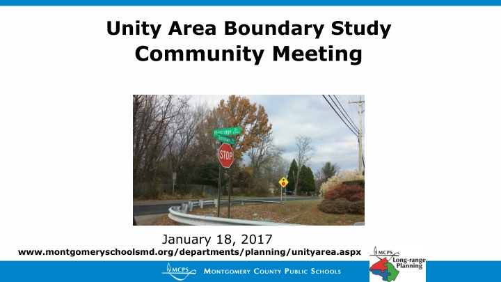 Unity Area Boundary Study Community Meeting