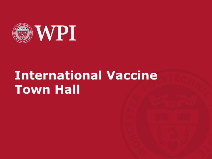 international vaccine town hall n.w