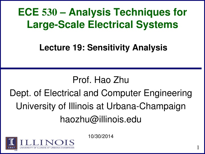 ece 530 analysis techniques for large scale n.w