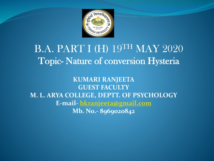b a part i h 19 th may 2020 topic topic nature n.w
