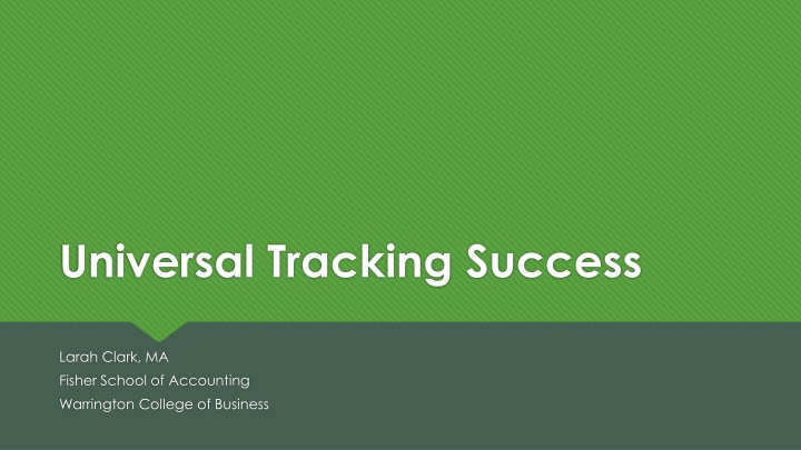 universal tracking success n.w