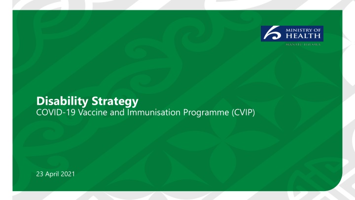 disability strategy covid 19 vaccine n.w