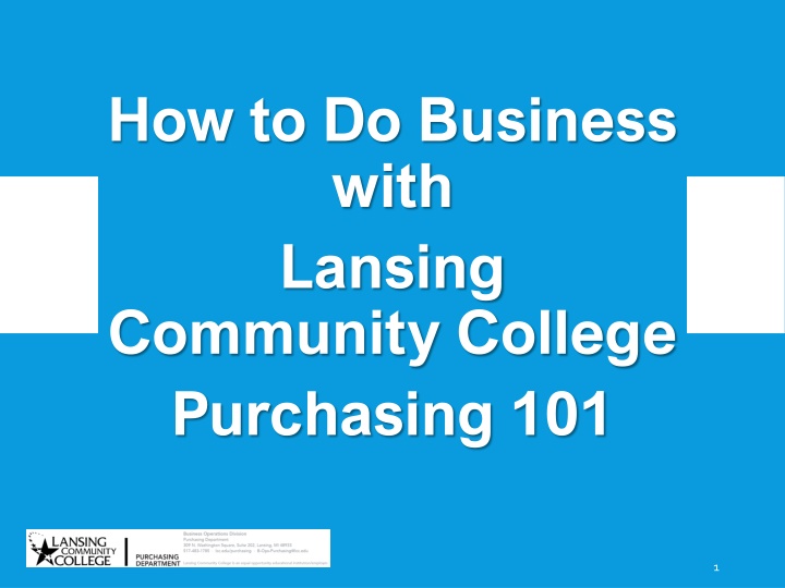 how to do business with lansing community college n.w