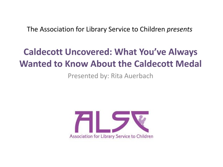 the association for library service to children n.w