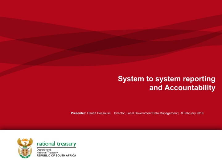 System-to-System Reporting and Accountability