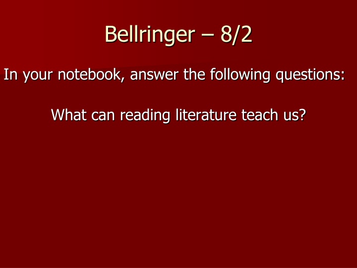bellringer 8 2 n.w