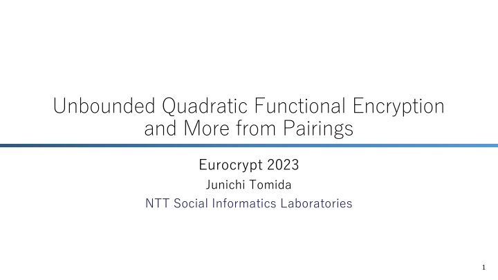 unbounded quadratic functional encryption n.w
