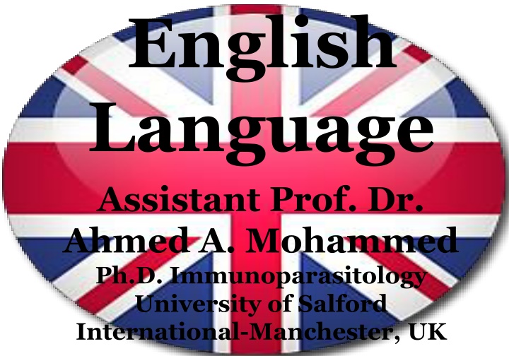 english language assistant prof dr ahmed n.w