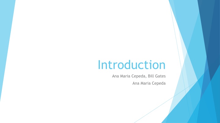 introduction ana maria cepeda bill gates n.w