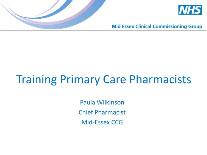 training primary care pharmacists n.w