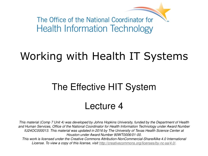 working with health it systems n.w