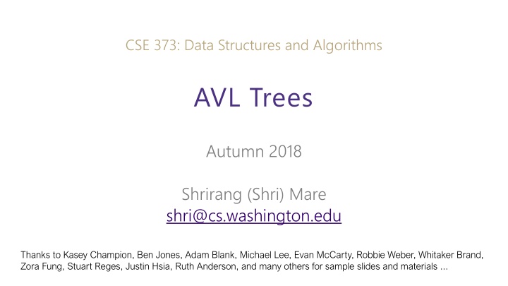 cse 373 data structures and algorithms n.w