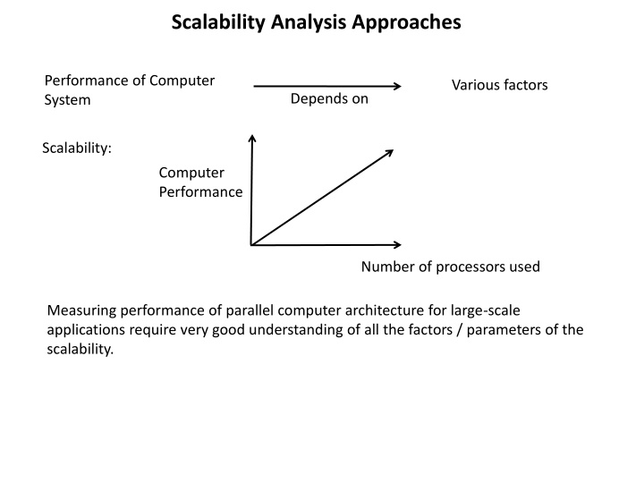scalability analysis approaches n.w
