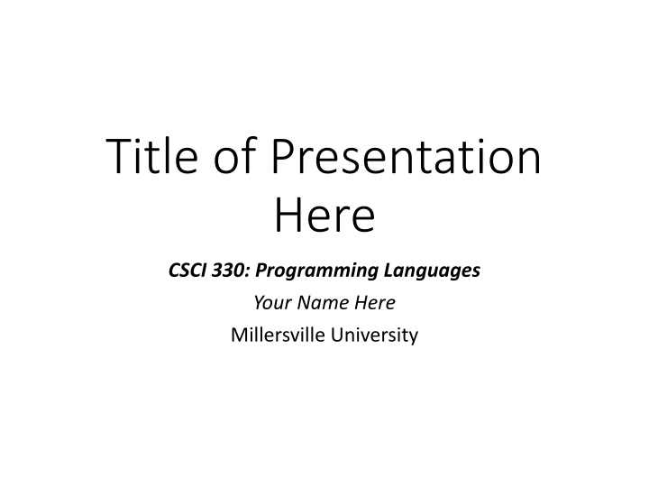 title of presentation here n.w
