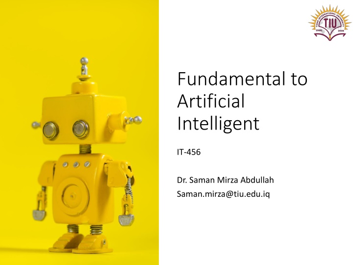 fundamental to artificial intelligent n.w