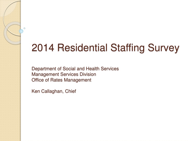 2014 Residential Staffing Survey by County - Overview