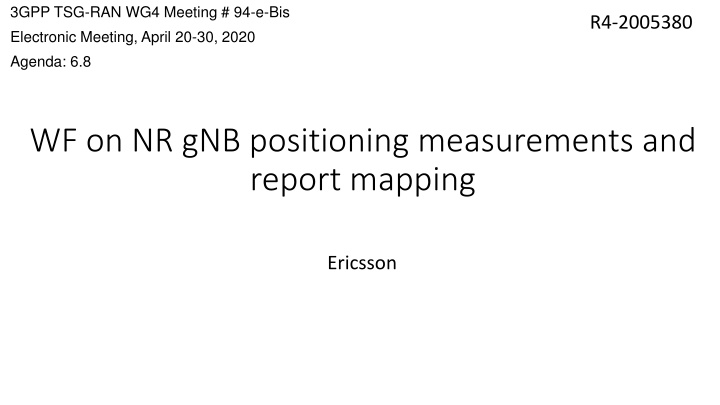 3gpp tsg ran wg4 meeting 94 e bis electronic n.w