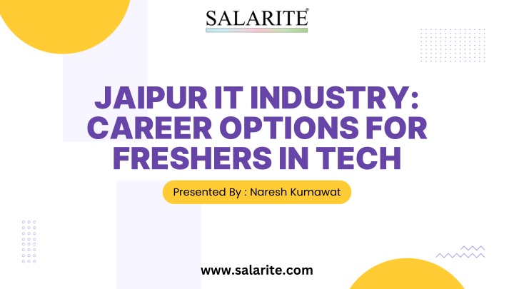 Jaipur IT Industry: Career Options for Freshers in Tech